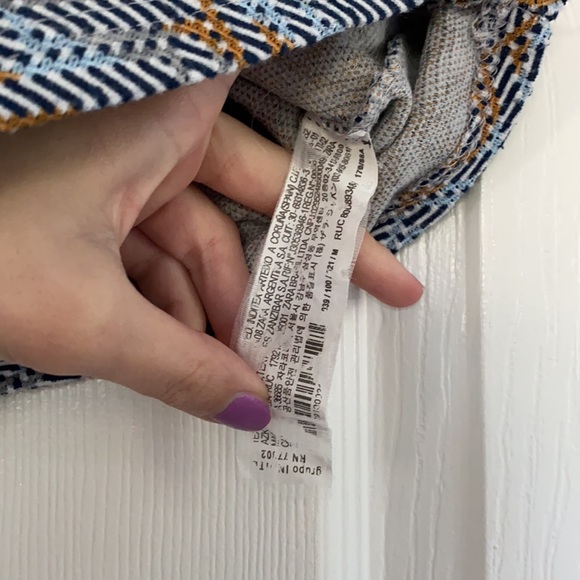 ZARA trafaluc cropped orange blue top - Picture 3 of 5